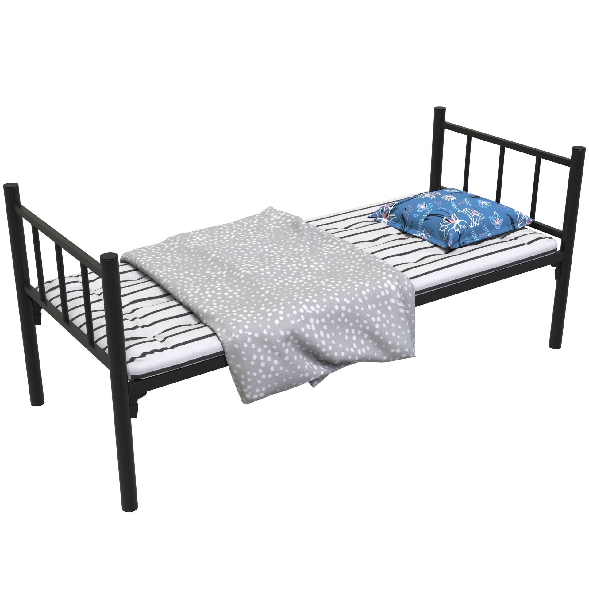 Фото кровать с матрасом, подушкой и одеялом — cool-1 комплект для работников